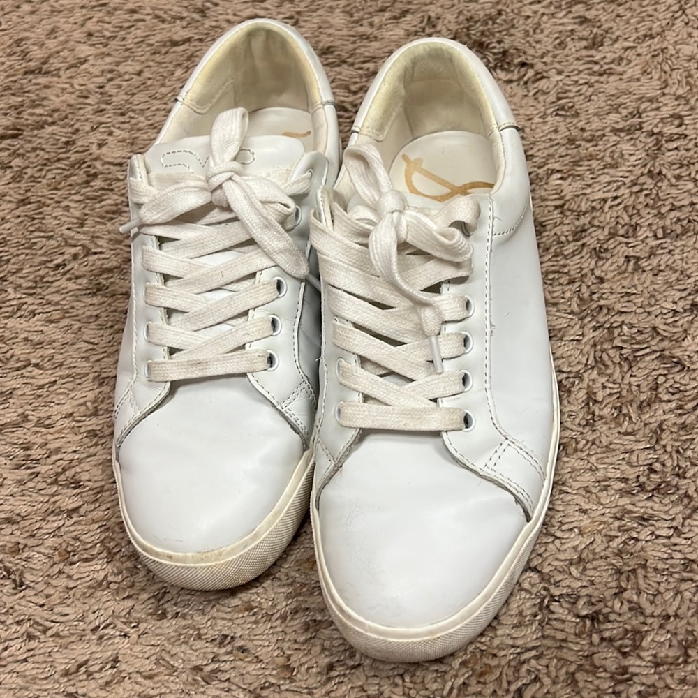 Sam Edelman White Ethyl Low Top Sneaker